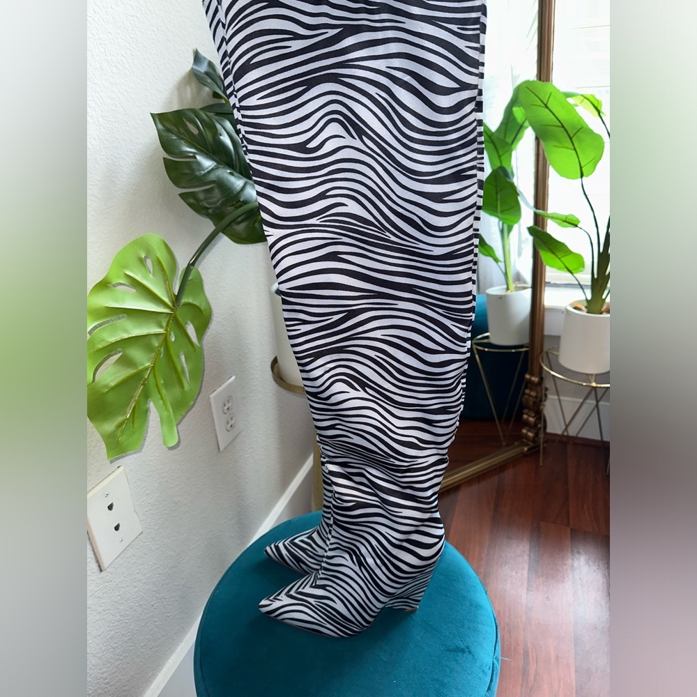 Fashion Nova Zebra Boots